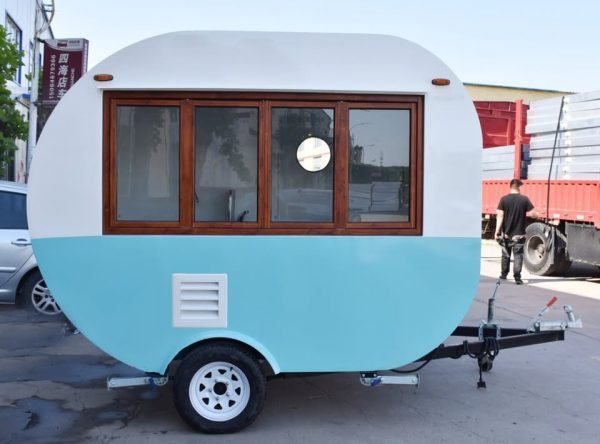 Vintage Style Coffee Food Trailer Van Cart - Image 3